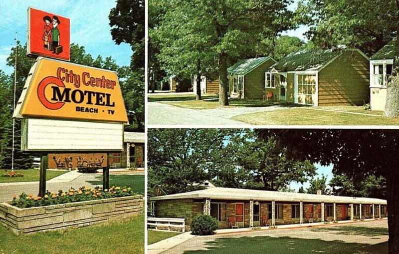 City Center Motel - Vintage Postcard